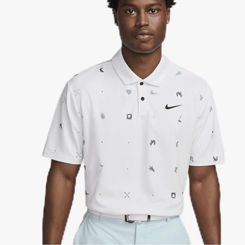 NEW NIKE Tour Men's Dri-FIT Golf Polo (White) size: S